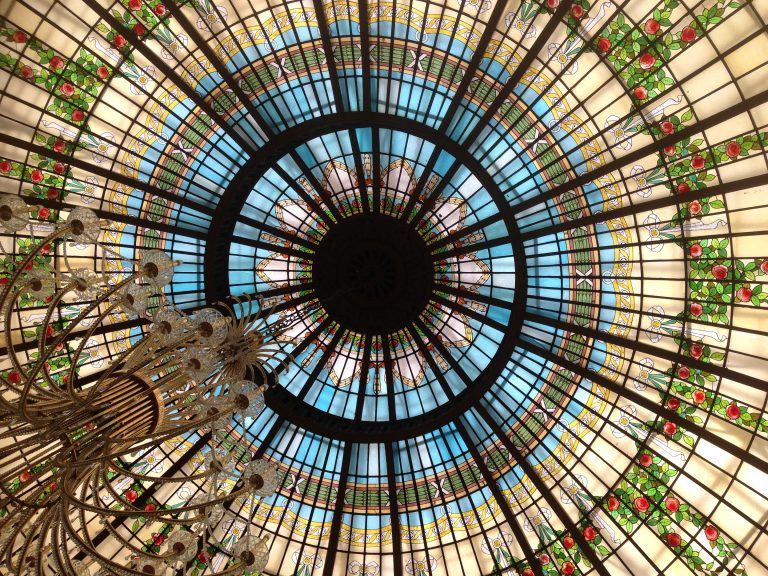 Madrid glas in lood raam